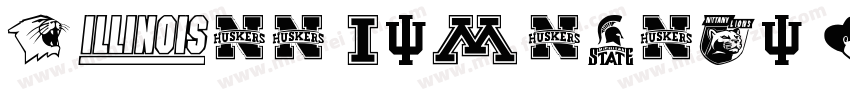 NCAA Delaware Blue Hens字体转换